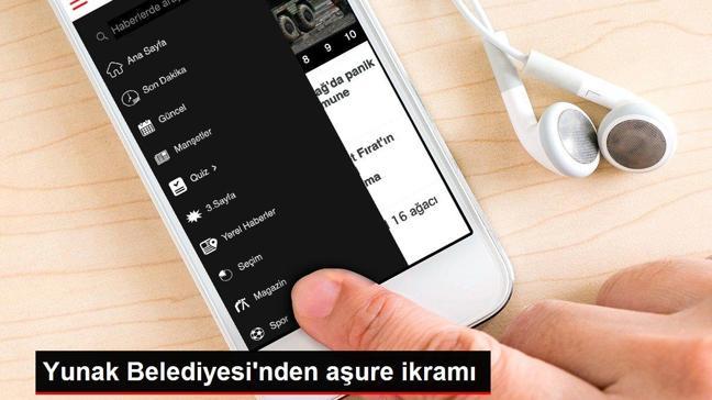 Konya haberleri... Yunak Belediyesi'nden aşure ikramı