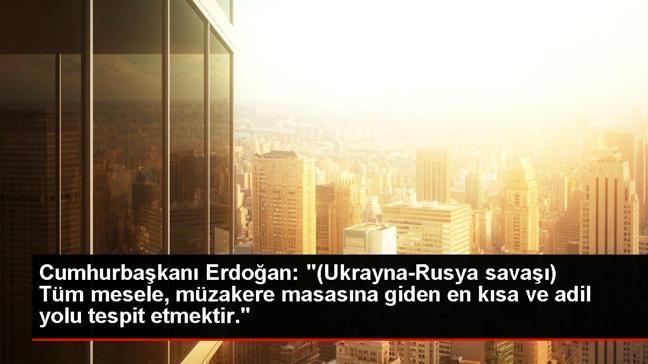 Cumhurbaşkanı Erdoğan:
