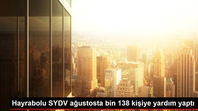 Tekirdağ gündem haberleri | Hayrabolu SYDV ağustosta bin 138 kişiye yardım yaptı