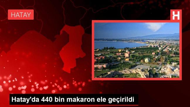 Hatay gündem haberleri | Hatay'da 440 bin makaron ele geçirildi