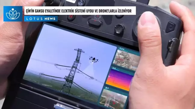 Video: Çin'in Gansu Eyaletinde Elektrik Sistemi Uydu ve Drone'larla İzleniyor