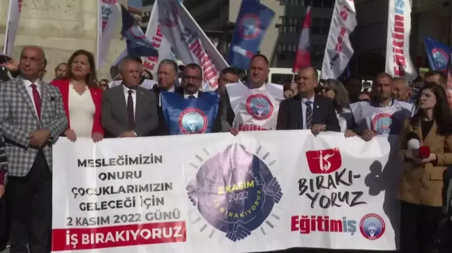 Öğretmenler Bugün İş Bıraktı... Eğitim İş: