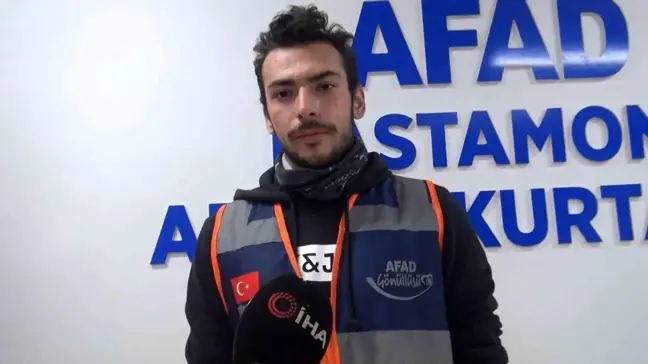 Depremzedelerin yardımına koşan AFAD gönüllüsü Tuncay: