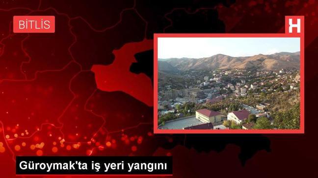 Güroymak'ta iş yeri yangını
