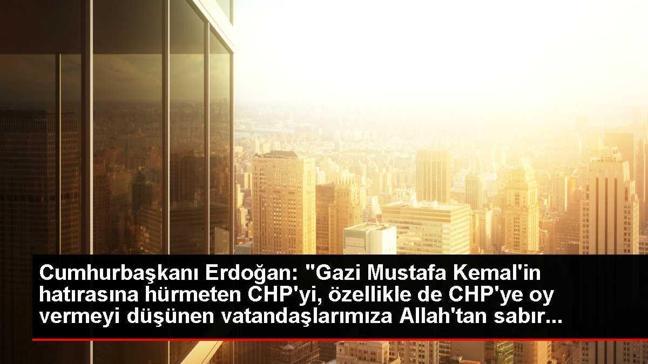Cumhurbaşkanı Erdoğan: