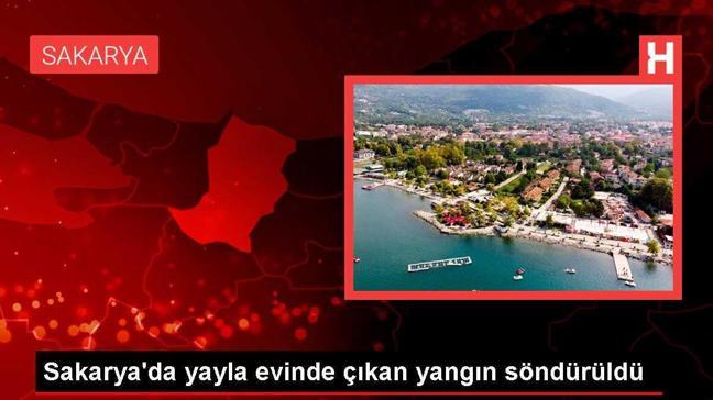 Sakarya'da yayla evinde çıkan yangın söndürüldü