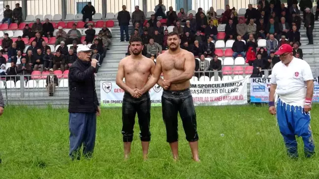 Geyikkoşan güreşlerinde Tanju Gemici başpehlivan oldu
