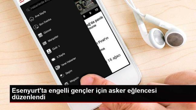 Esenyurt'ta engelli gençler için asker eğlencesi düzenlendi