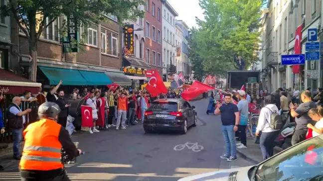 Belçika'da Erdoğan'ın kazanması kutlandı
