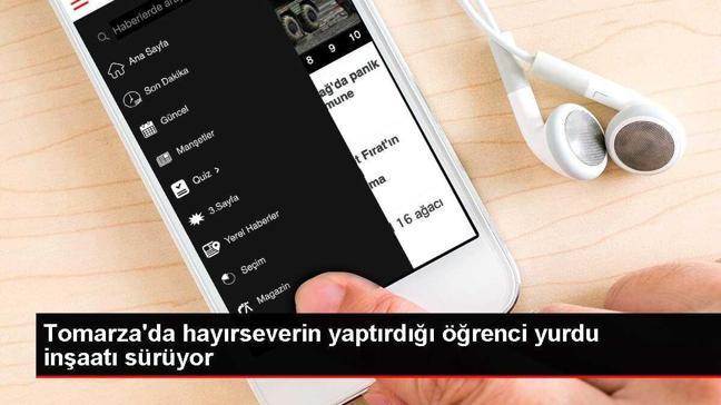 Tomarza'da Hayırseverin Yaptırdığı Öğrenci Yurdu İnşaatı Sürüyor