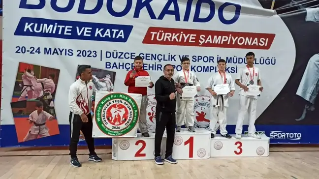 Samsunlu Fehim Faruk Erol Türkiye Tek Yürek Budokaido Şampiyonası'nda birinci oldu
