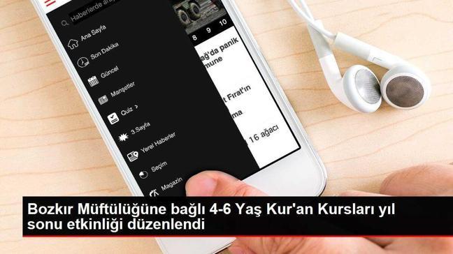 Bozkır Müftülüğüne bağlı 4-6 Yaş Kur'an Kursları yıl sonu etkinliği düzenlendi