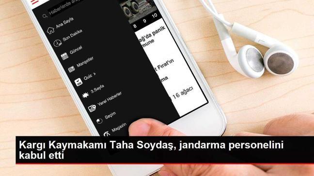 Kargı Kaymakamı Taha Soydaş, jandarma personelini kabul etti