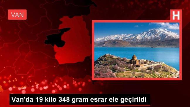Van'da 19 kilo 348 gram esrar ele geçirildi