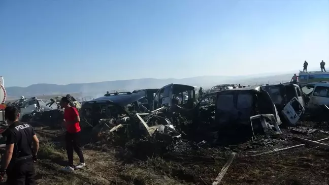 Çorum Sanayi Sitesi'ndeki Yangın Söndürüldü