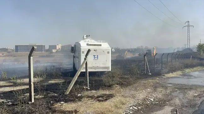 Çorlu'da çıkan yangında 10 dönüm tarla zarar gördü