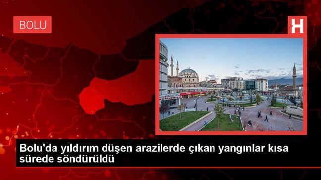 Bolu Göynük'te Yıldırım Sonucu Çıkan Yangınlar Söndürüldü