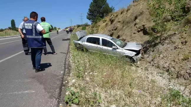 Tavşanlı'da trafik kazası: Sürücü yaralandı