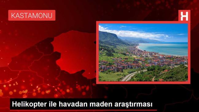 Helikopter ile havadan maden araştırması