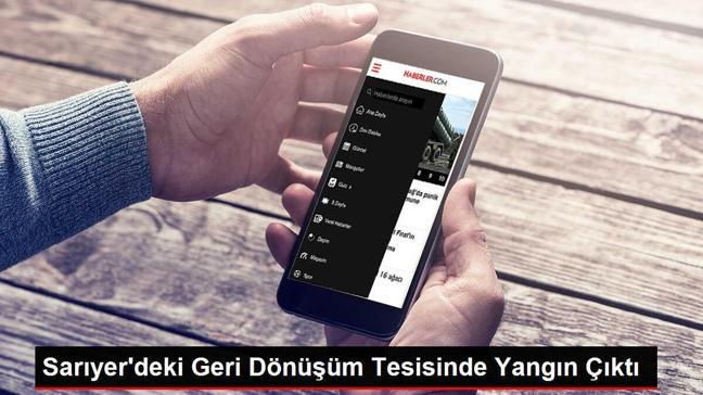 Sarıyer'deki Geri Dönüşüm Tesisinde Yangın Çıktı