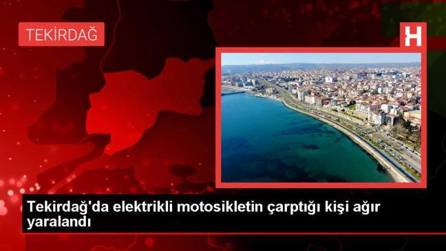 Elektrikli motosikletin çarptığı kişi ağır yaralandı