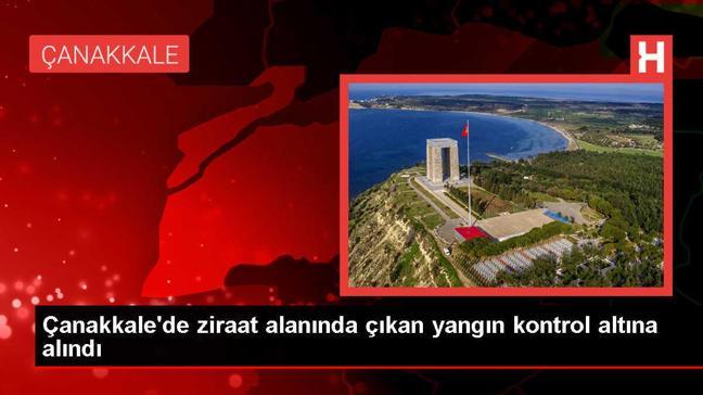 Çanakkale'de ziraat alanında çıkan yangın kontrol altına alındı