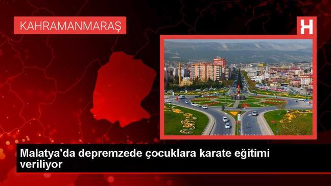 Malatya'da depremzede çocuklara karate eğitimi veriliyor