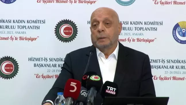 HAK-İŞ Başkanı: Taşeron sistemini çöpe attık, milyonlarca işçi kadro aldı