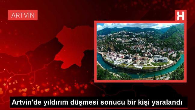 Artvin'in Ardanuç ilçesinde yıldırım düşmesi sonucu bir kadın yaralandı