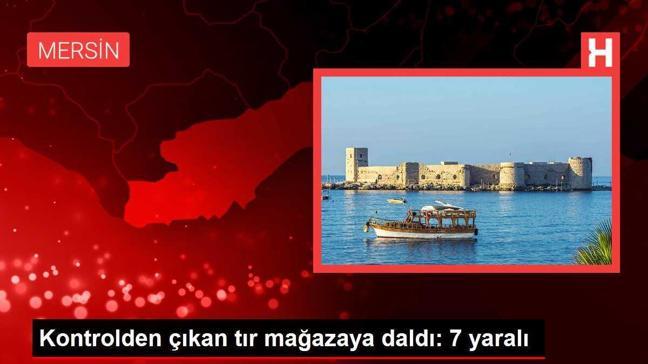 Kontrolden çıkan tır mağazaya daldı: 7 yaralı