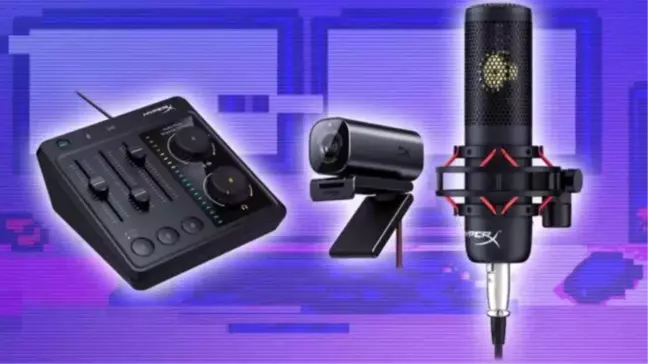 HP, HyperX Vision S web kamerası, HyperX Audio Mixer ve HyperX Caster mikrofon standını tanıttı