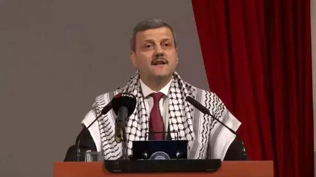 Gazi Üniversitesi Rektörü İsrail'i kınadı