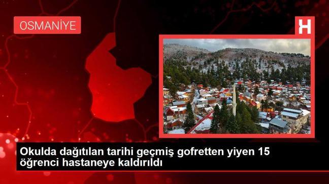 Okulda dağıtılan tarihi geçmiş gofretten yiyen 15 öğrenci hastaneye kaldırıldı
