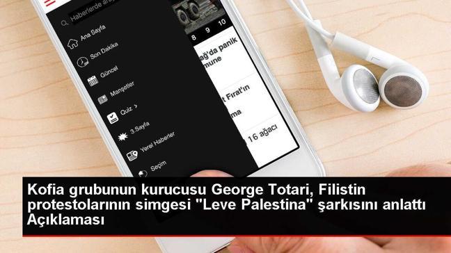 Kofia grubunun kurucusu George Totari, Filistin protestolarının simgesi