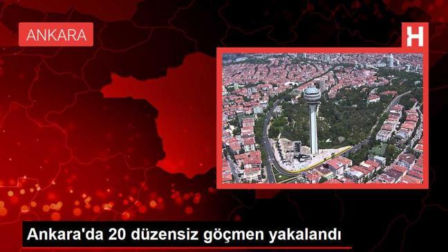 Ankara'da Durdurulan Minibüste 20 Düzensiz Göçmen Yakalandı