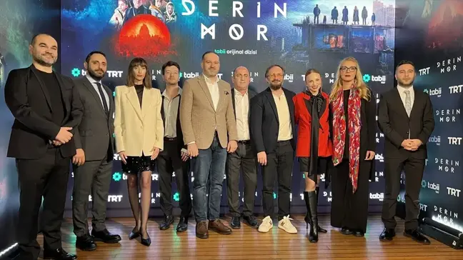 TRT'nin uluslararası dijital platformu Tabii'nin yeni dizisi 'Derin Mor'un gala gösterimi yapıldı