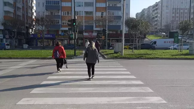 Bursa'da Yaya Geçitlerinde Yeni Uygulama