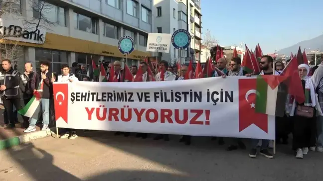 Üniversitelerden Pençe-Kilit Harekatı ve İsrail'in saldırılarına protesto yürüyüşü