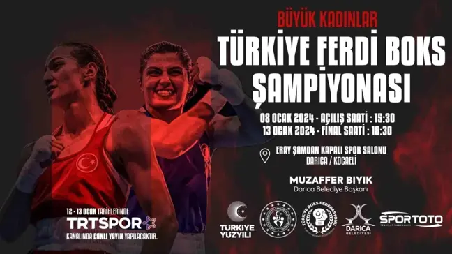 Darıca'da Türkiye Büyük Kadınlar Boks Şampiyonası düzenlenecek