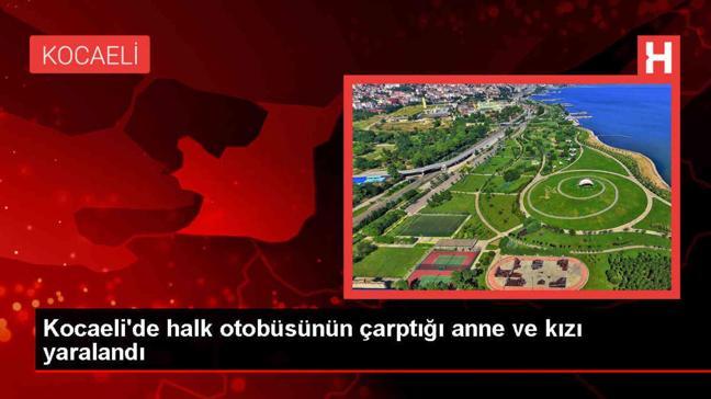 Gölcük'te Halk Otobüsü Kazası: Anne ve Kızı Yaralandı