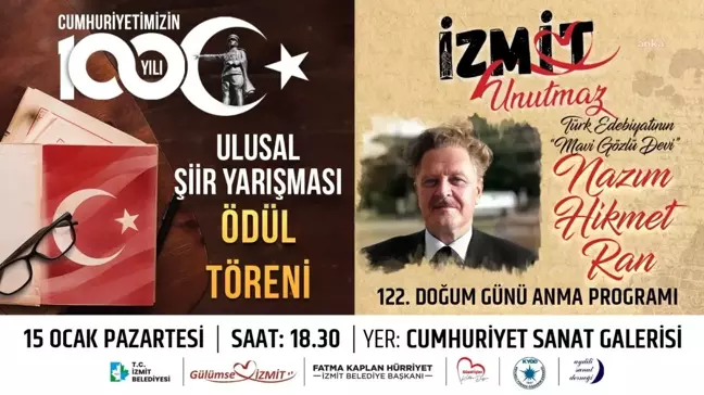 İzmit Belediyesi, Nazım Hikmet'i Anacak