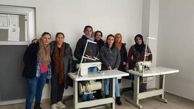 Yeşilgöl köyünde kadınlara giysi tadilatçısı kursu açıldı