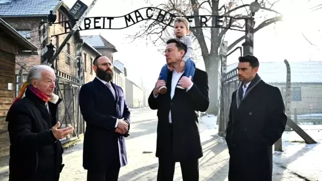 Elon Musk Auschwitz-Birkenau toplama kampını ziyaret etti