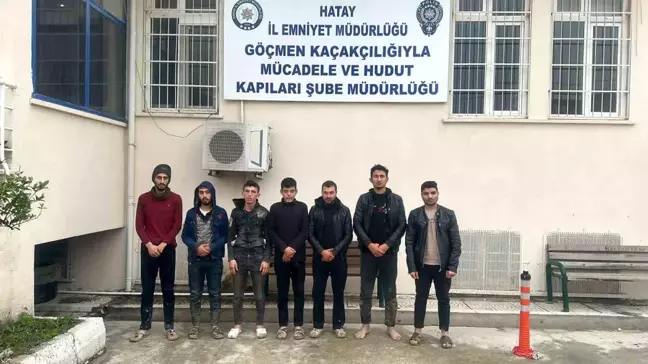 Hatay'da 12 kaçak göçmen yakalandı, 1 kişi tutuklandı