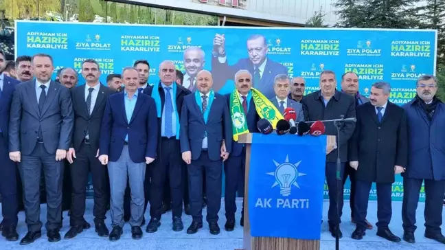 Cumhur İttifakı ve AK Parti'nin Adıyaman Belediye Başkan Adayı Ziya Polat, coşkulu bir kalabalık tarafından karşılandı