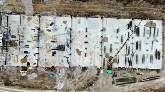 Samsun Kavak'ta yapımı devam eden Küçük Sanayi Sitesi'nin yüzde 30'u tamamlandı