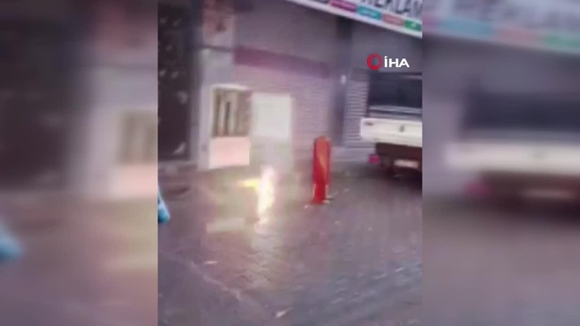 Şırnak'ta yer altında çekilen kaçak hat patlama sonucu ortaya çıktı