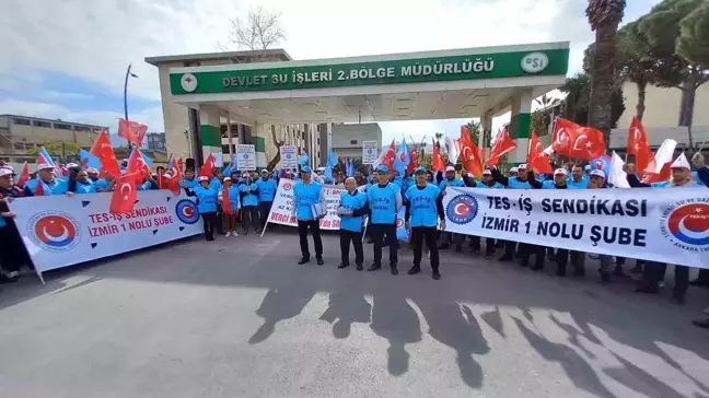 TES-İş İzmir 1 No'lu Şube Çalışanları Vergi Dilimi İçin Eylem Yaptı