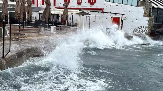 Muğla Bodrum'da Fırtına: Feribot Seferleri İptal Edildi
