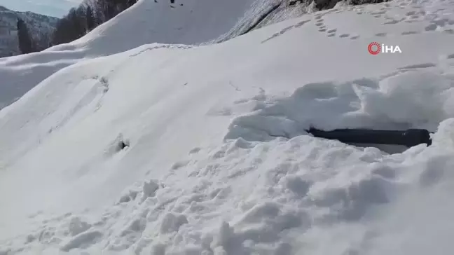 Artvin'de çığ altında kalan iş makinesi 10 gün sonra çıkartıldı
